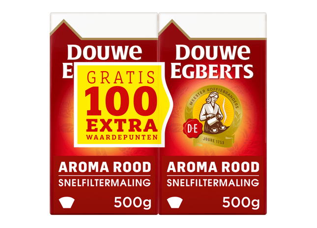 Douwe Egberts Aroma rood filterkoffie dubbelpak