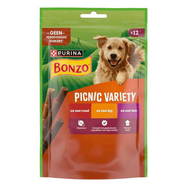 Bonzo Picknick Vielfalt Hundesnacks Rind & Huhn