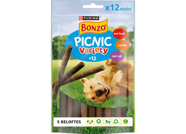 Bonzo Picnic Variety Hundesnacks Rind und Huhn