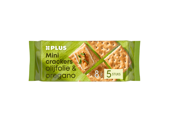 Mini crackers olijfolie & oregano  Dutchshopper