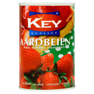 Key Aardbeien op siroop