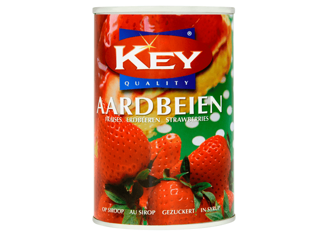 Key Aardbeien op siroop