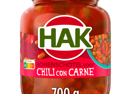 Hak Bonenschotel Chili con carne