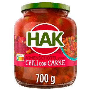 Hak Bonenschotel Chili con carne