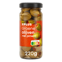 Groene olijven met piment