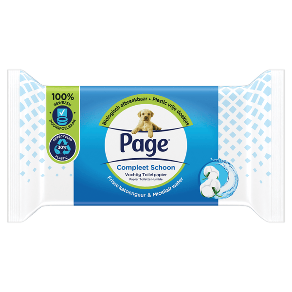 Page Complete Clean moist toilet paper