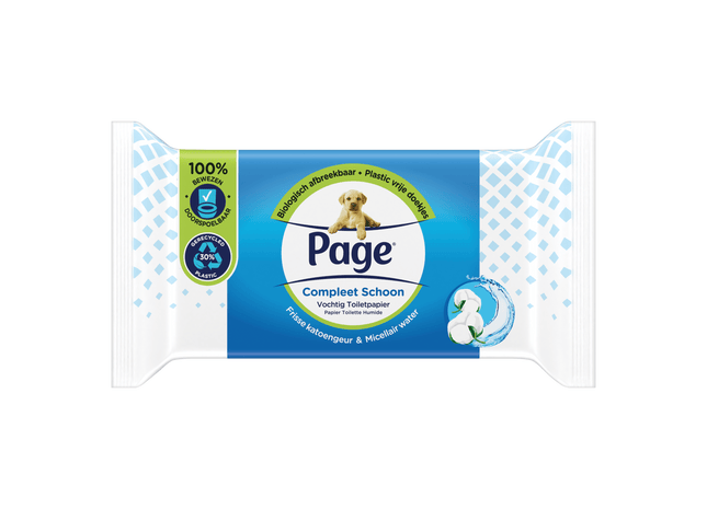 Page Compleet Schoon vochtig toiletpapier