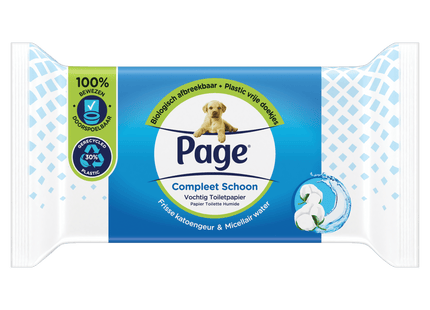 Page Complete Clean moist toilet paper