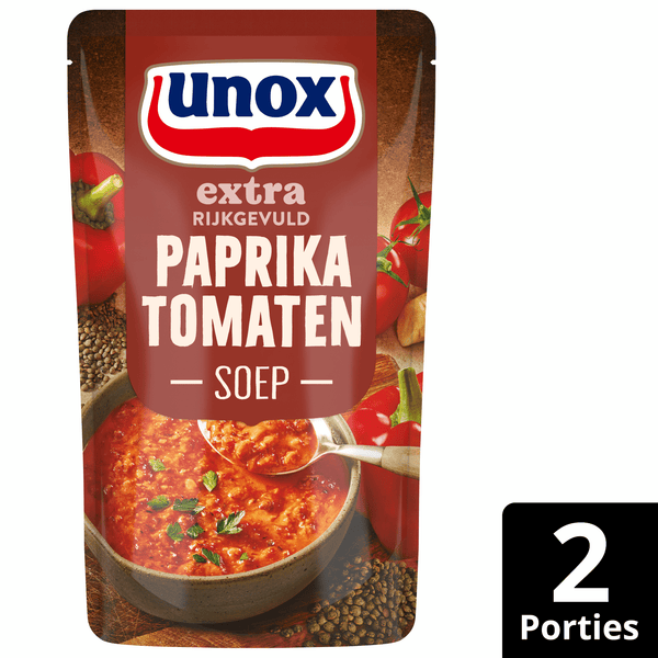 Unox Soep in zak rijkgevuld paprika tomaat