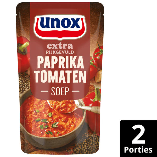 Unox Suppe im Beutel reich gefüllt Paprika Tomate