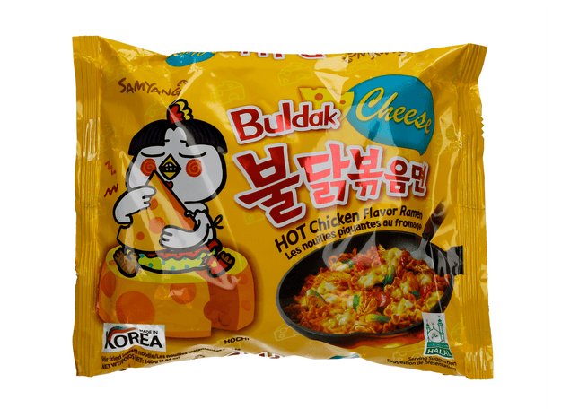 Samyang Instant-Nudeln, scharfes Hühnchen/Käse