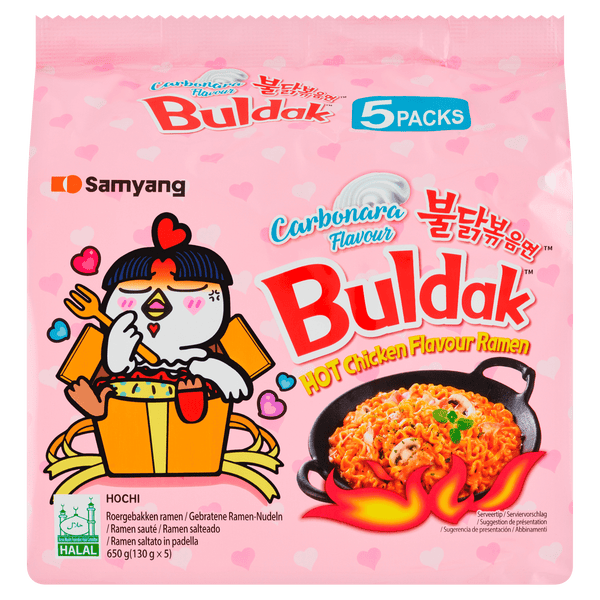 Samyang Hete kip carbonara Instant noedels