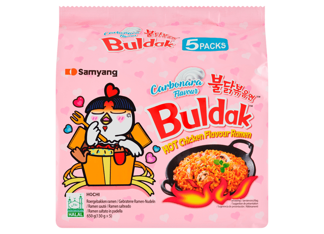 Samyang Hete kip carbonara Instant noedels