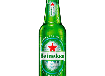 Heineken Silver beer bottle