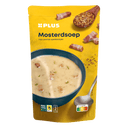 Senfsuppe mit Speckwürfeln