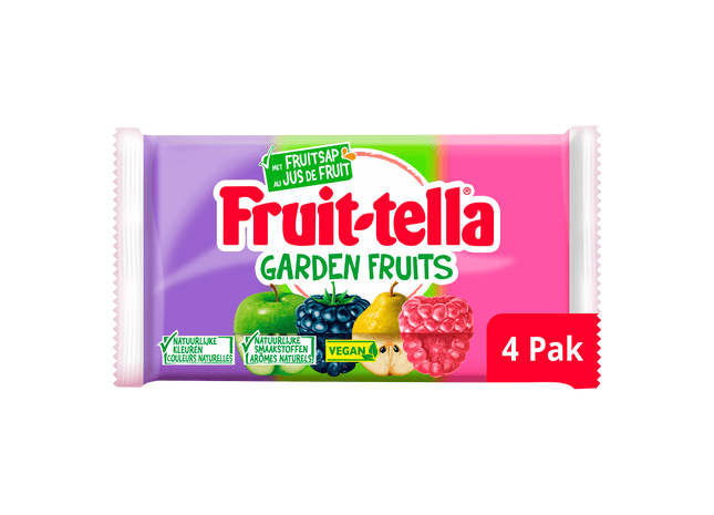 Fruittella Garden fruits vegan 4-pack