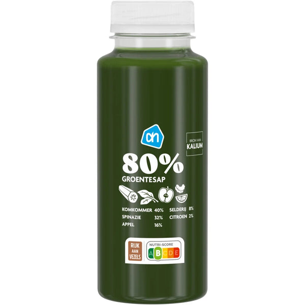 80% Groentesap komkommer spinazie