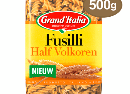 Grand'Italia Half Volkoren Fusilli pasta