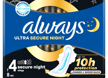 Always Ultra Secure Night SP 8ct