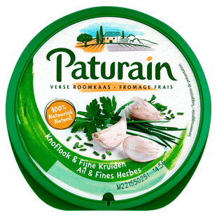 Paturain Roomkaas knoflook & fijne kruiden
