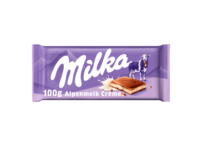 Milka Chocoladereep Alpenmelk Creme