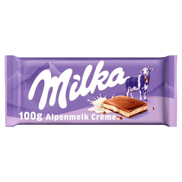 Milka Schokoladenriegel Alpenmilch Creme