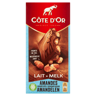 Côte d'Or Bloc melk gekarameliseerde amandel