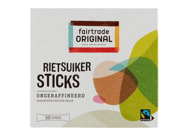 Fairtrade Original Rohrohrzucker in Fairtrade-Sticks