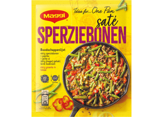 Maggi Dagschotel sperziebonen-satésaus