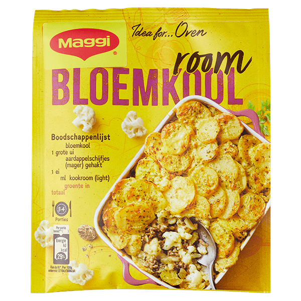 Maggi Ovenschotel bloemkool-room