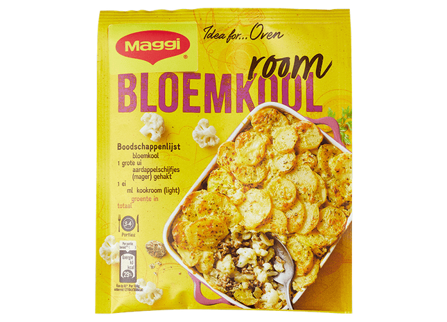 Maggi Ovenschotel bloemkool-room