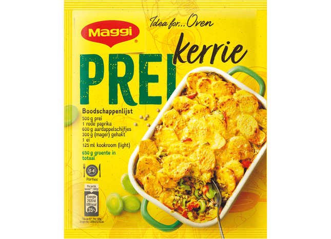 Maggi Dagschotel prei-kerrie
