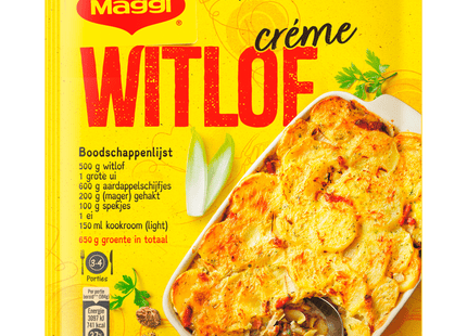 Maggi Casserole with chicory cream sauce