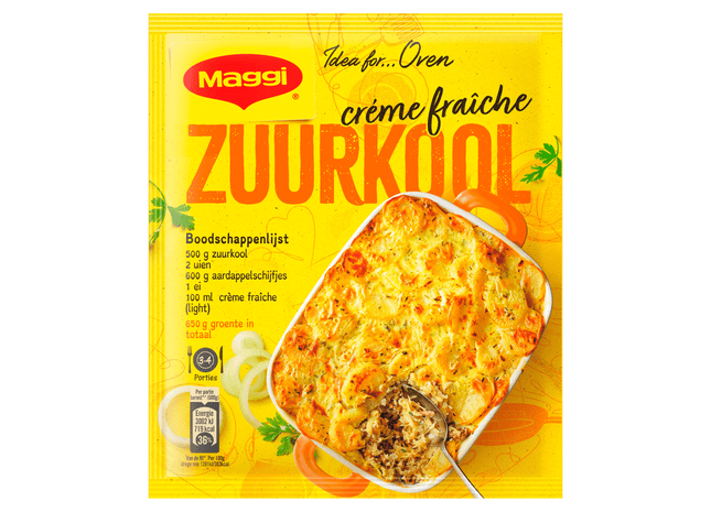 Maggi Ovenschotel zuurkool crème fraîche
