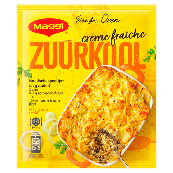Maggi Auflauf Sauerkraut Crème fraîche