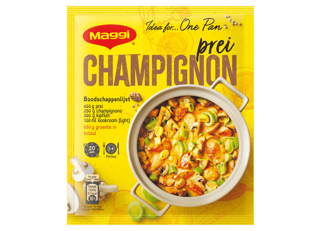 Maggi Hollands pannetje champignonsaus