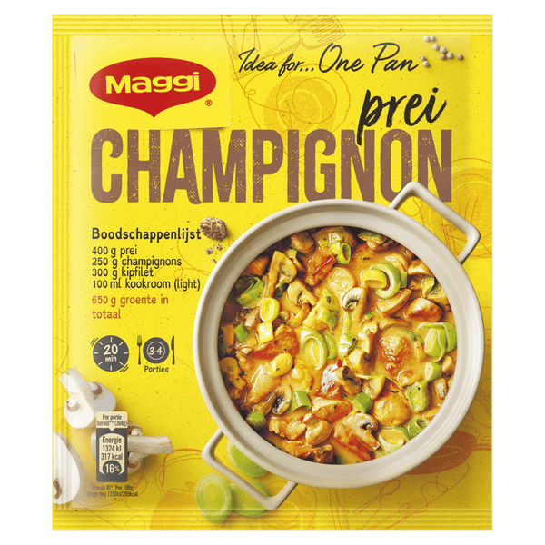 Maggi Hollands pannetje champignonsaus