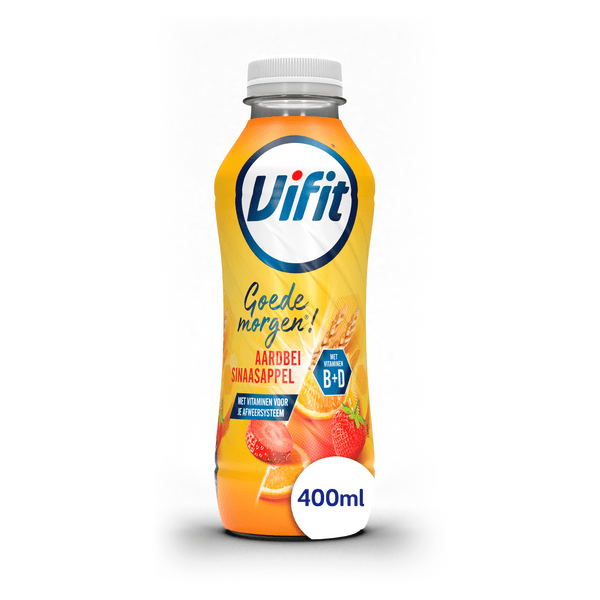 Vifit Goedemorgen drink aardbei sinaasappel