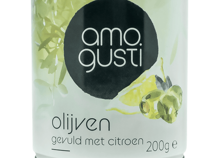 Amogusti Olijven gevuld met citroen