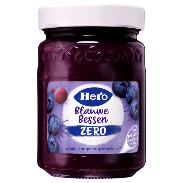 Hero Jam Blauwe Bessen zero