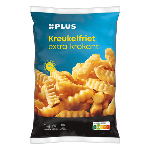 Pommes frites im Wellenschnitt