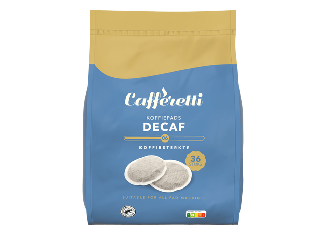 Caffèretti Koffiepads decaf