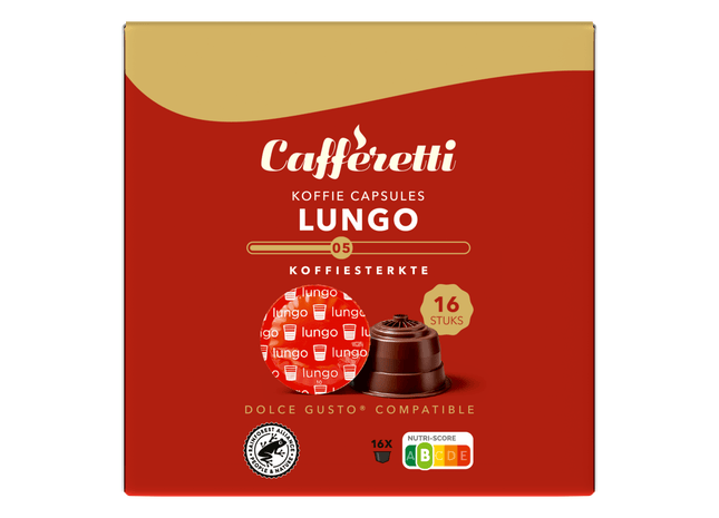 Caffèretti Koffiecapsules lungo