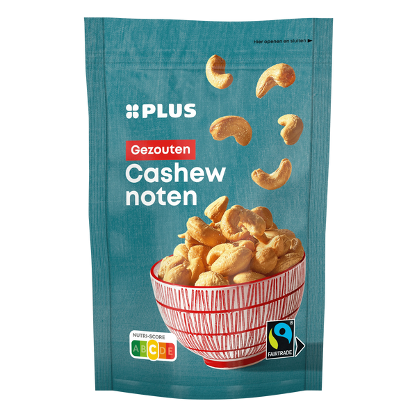 Cashewnoten gezouten fairtrade