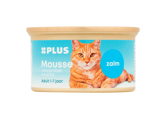 Katten mousse zalm
