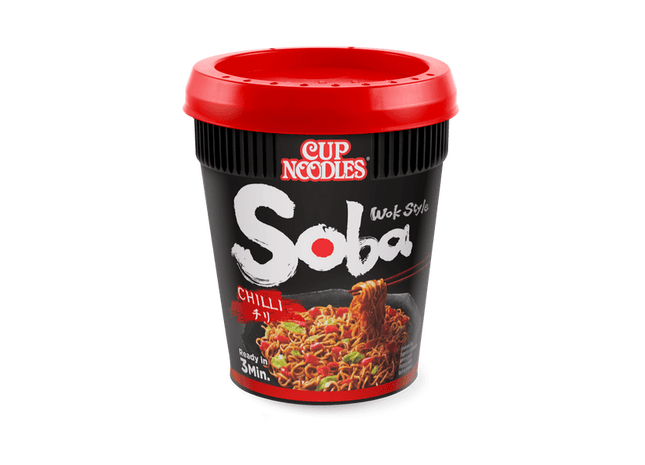 Nissin Soba cup Chili noodles
