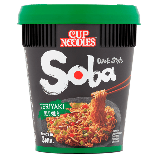 Nissin Soba Becher Teriyaki-Nudeln