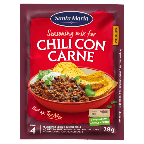 Santa Maria Chili with meat spice mix bag 28 grams
