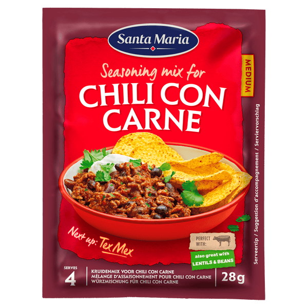 Santa maria Chili con carne kruidenmix zak 28 gram