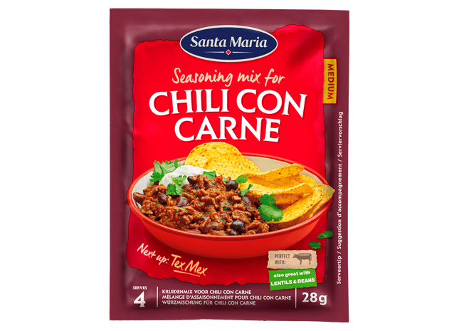 Santa Maria Chili con Carne Gewürzmischung Beutel 28 Gramm